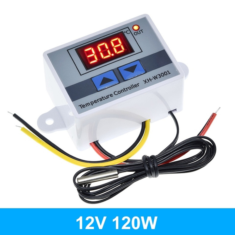 W3001 Digital LED Temperature Controller 10A Thermostat Control with NTC Sensor Probe XH-W3001 12V 24V 110V 220V
