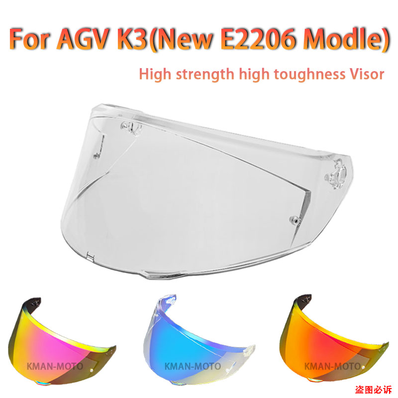 Helmet Visor for AGV K3 Shield New Model E2206 Old K3 K4 Motorcycle Helmet Glasses Motorbike Helmet Lens motorcycle accessories