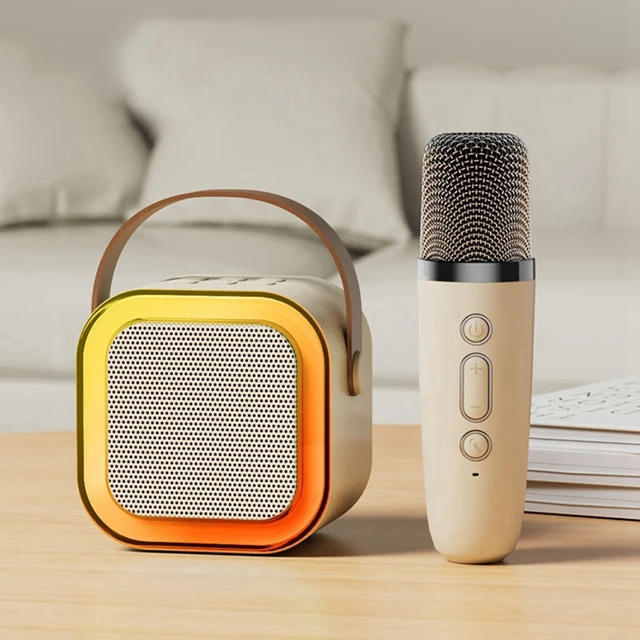 Mini Portable Blue-Tooth Karaoke Speaker With Free Microphone