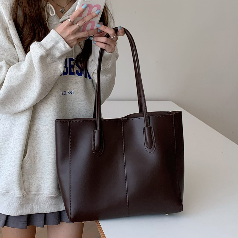 Large Capacity Women's Bag Canvas Casual Bag Korean Style Fashion Tote Bag Simple Document Bag New Trendy Women's Versatile Bag