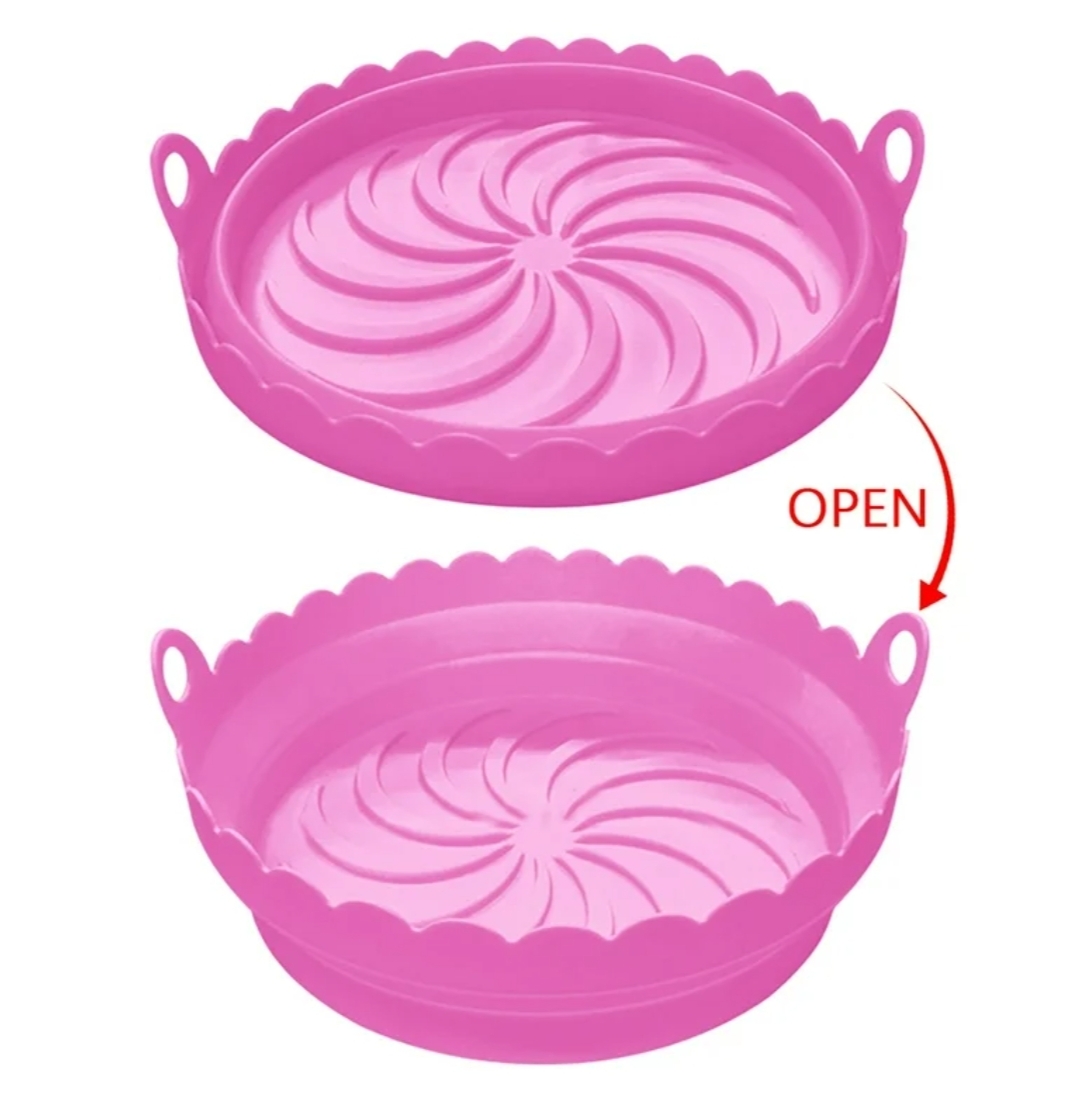 Foldable Silicone Air Fryer Liner Air Fryer Tray Baking Tray