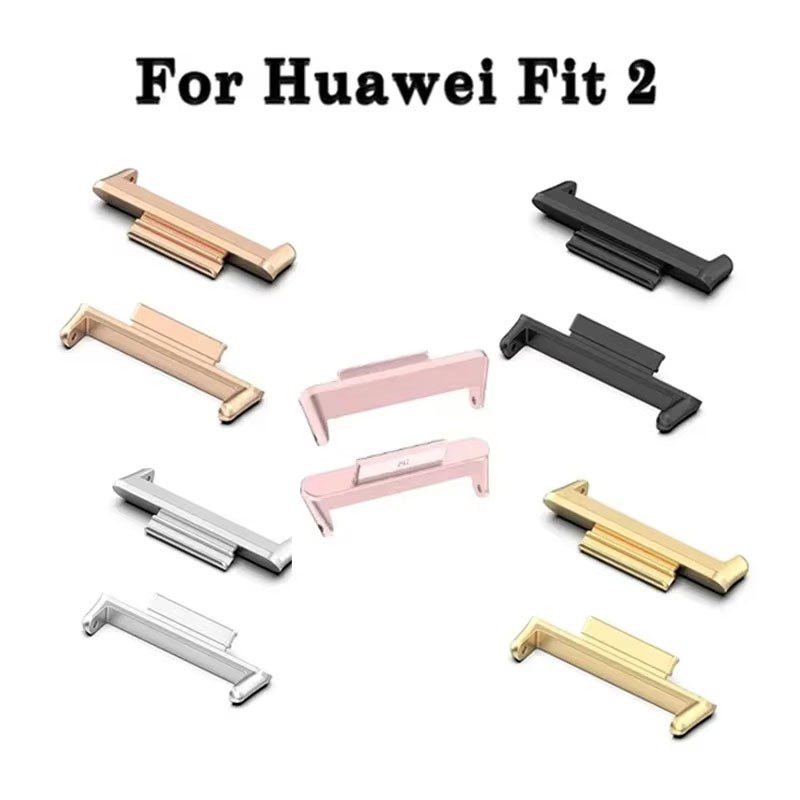 2PCS Metal Watch Strap Connector Adapters for Huawei Watch Fit 2 Replacement Connector for Huawei Watch Fit 2 Bracelet Accessory