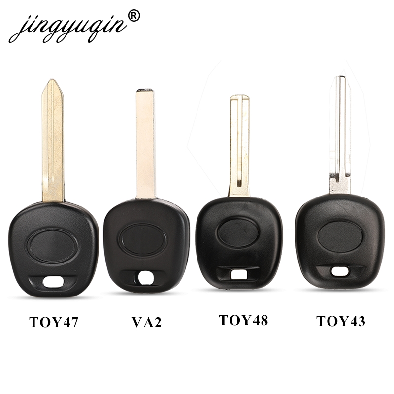 jingyuqin New Replace Remote Transponder Ignition Car Key for Toyota Tacoma fit Lexus TOY48 / Toy43 Blade No Chip