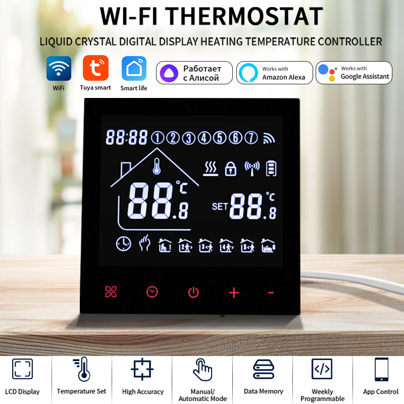 Smart WiFi Thermostat Tuya Home Thermoregulator Boiler/Electric/Floor Water Heating Temperature Controller Alice Alexa