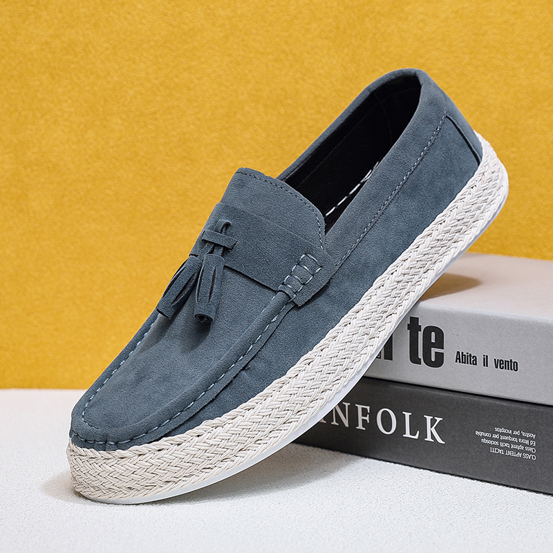 Fashion Lightweight Men Casual Shoes Lazy Shoes Male Breathable Slip-on Suede Mens Driving Shoes Comfortable Loafers Moccasins