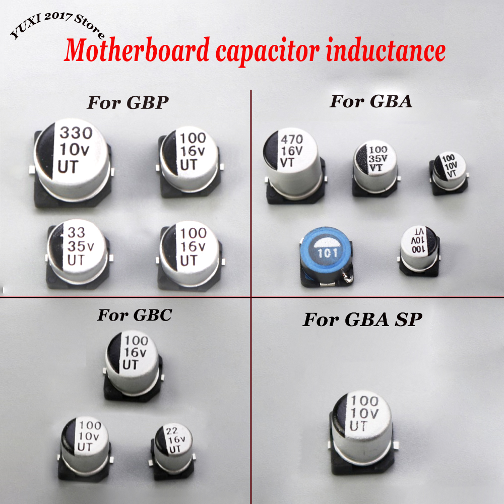 1-2 Sets Of Motherboard Capacitors And Power Inductor Replacement Parts Suitable For GBA GBC GBP GBA SP