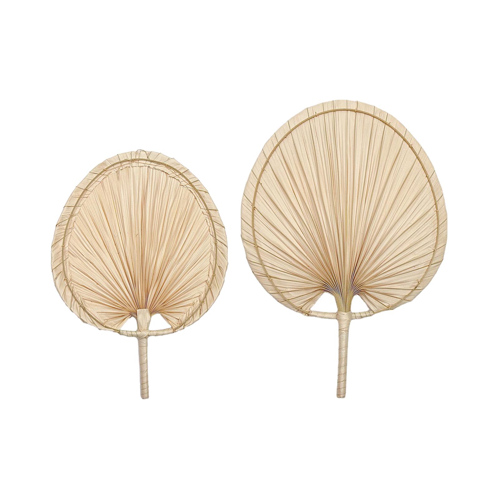 Hand Woven Hand Fan Boho Cooling Supplies Handheld Tropical Hand Fans Woven Hand Fan for Summer Home wedding offices Hawaiian