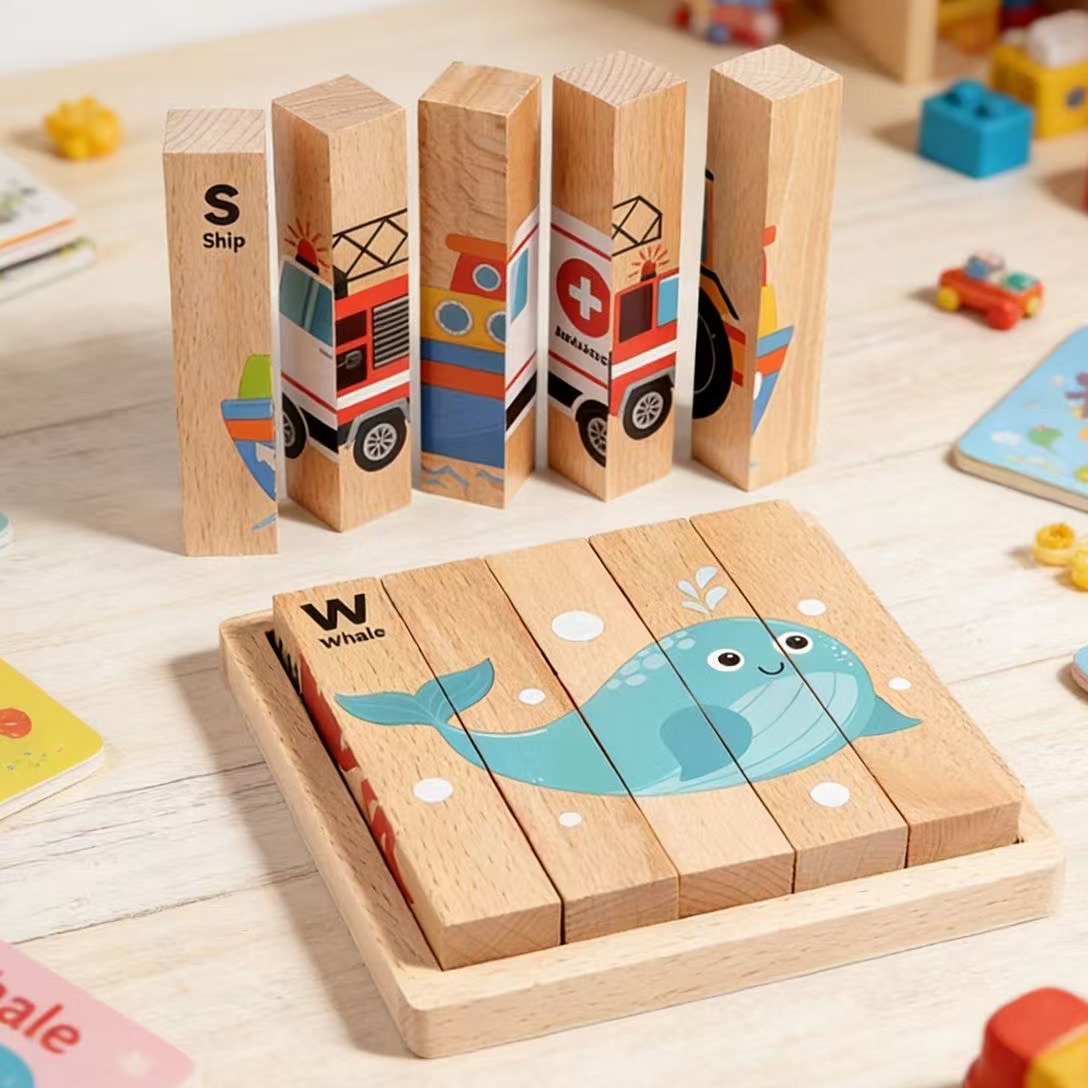 Wooden Puzzle Toy for Kids Jigsaw Forest Animal Dinosaur Traffic Educational Toddler Learning Playtime Birthday Boy Girl