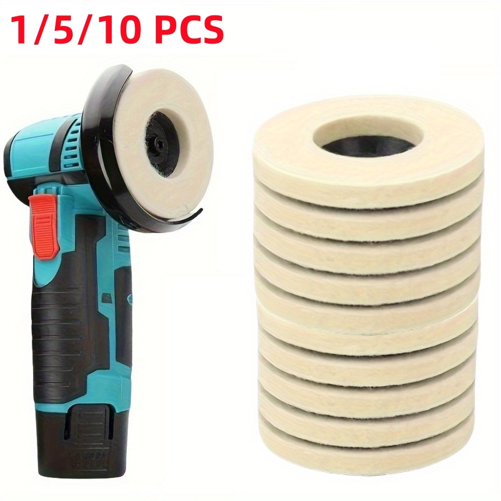50/75mm Wool Polishing Wheel Felt Pads Angle Grinder Disc For Metal Marble Glass Ceramic 1PC Professional Tool