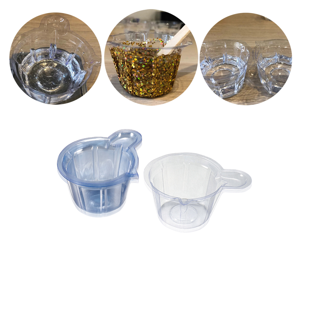 50/100Pcs 40ml Disposable Plastic Cups Dispenser DIY Epoxy Resin Jewelry Accessories Making Tools Equipments Tools Supplies