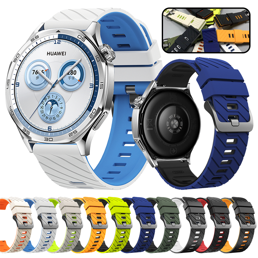 22mm Silicone Wrist Strap For HUAWEI WATCH 5 4pro/GT6 5 Pro/GT 5 6 4 3 46mm Runner Ultimate Bracelet Sport Watchband Accessories