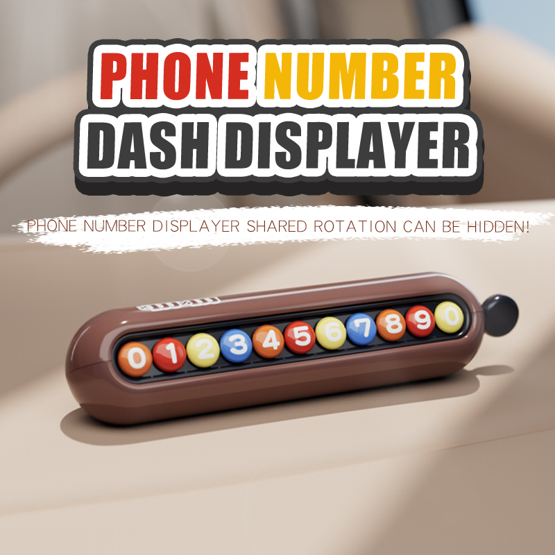 1PC Phone dash displayer Car Temporary Parking Number Plate Mobile NO. Card dashboard ornaments Interior Decorations Accessories
