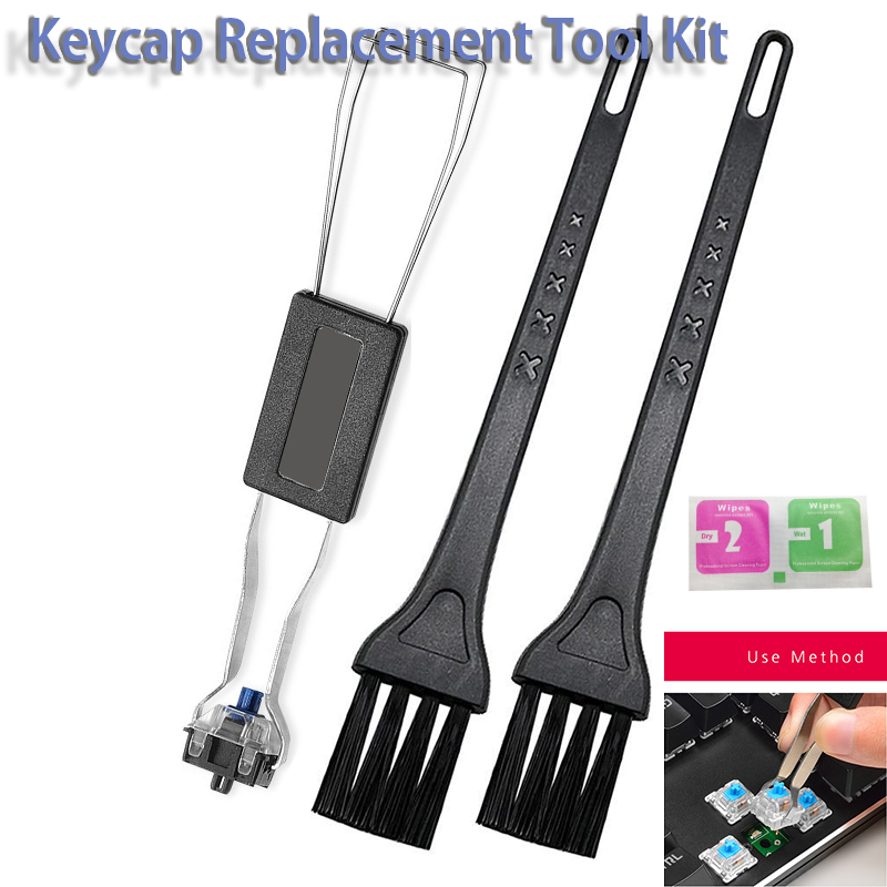 2 in 1 Key Switch Puller Keycaps Puller Unloading Wire Switch Mechanical Keyboard Removal Tool Replacement Mechanical Keyboard