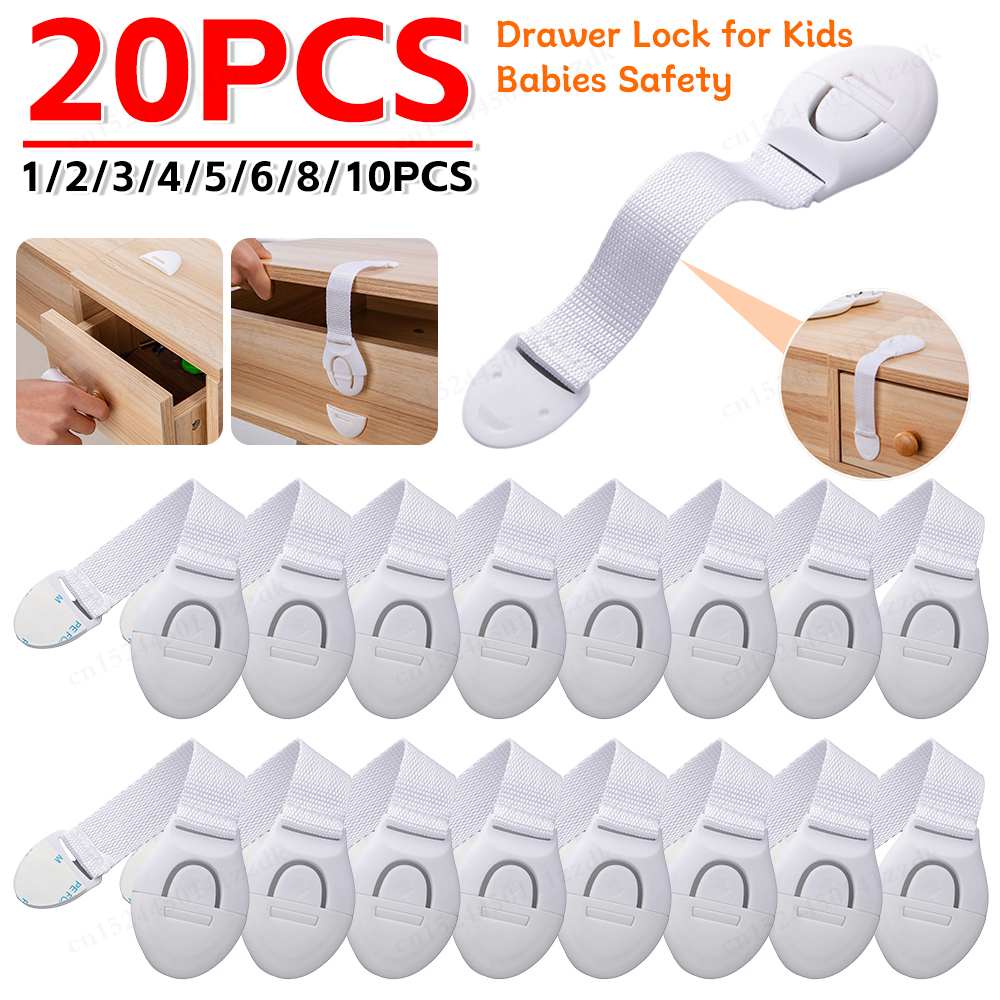 Child Safety Cabinet Lock Rotate 360 degrees Baby Security Protection Drawer Door Cabinet Lock Kids Safety Door Safety Lock