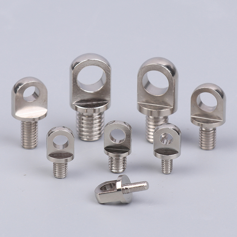 3Pcs High Quality Brass Stud Nuts & Eye Bolts With Hole M3/M4/M5/M6/M8/M10 - Copper Lifting Eye Screws Set