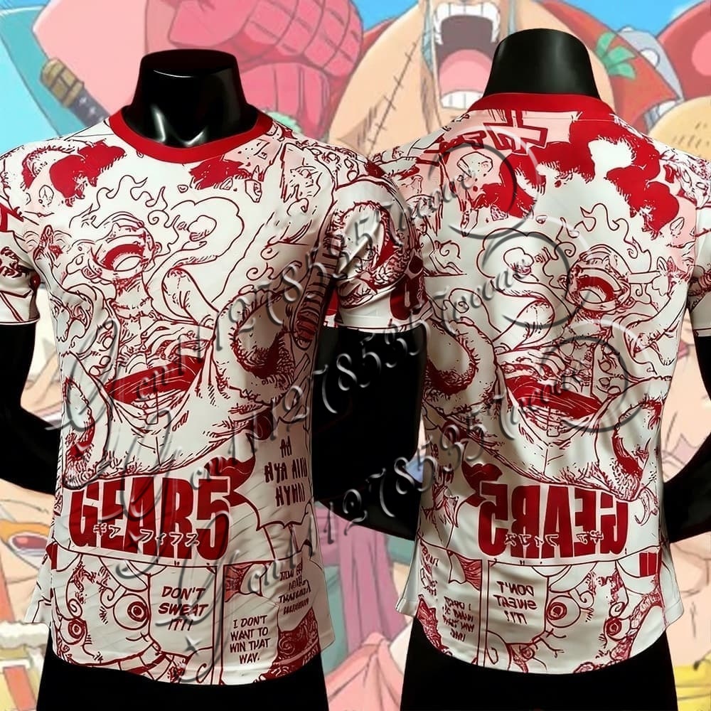 Japanese jersey Football 5 gear Luffy Jersey One Piece Luffy Football player version Japan Football Jersey