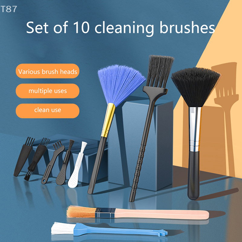 10 Pcs PC Laptop Keyboard Cleaning Brush Kit Small Tools Car Phone Dust Brushes Dust Cleaner Shaver Household Accessories