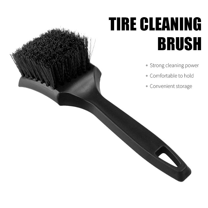 Car Tire Rim Brush Wheel Hub Cleaning Brushes Car Wheels Detailing Cleaning Accessories Black Tire Washing Tool
