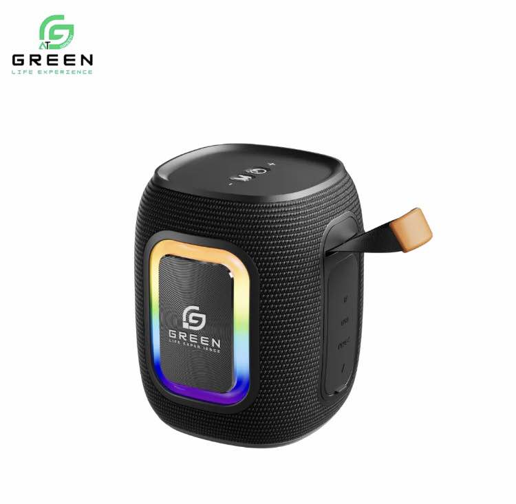 Green Melody 15 l portable Bluetooth speaker 15 watt heavy bass 8hours l RGB Light type-C l 2500 Mah