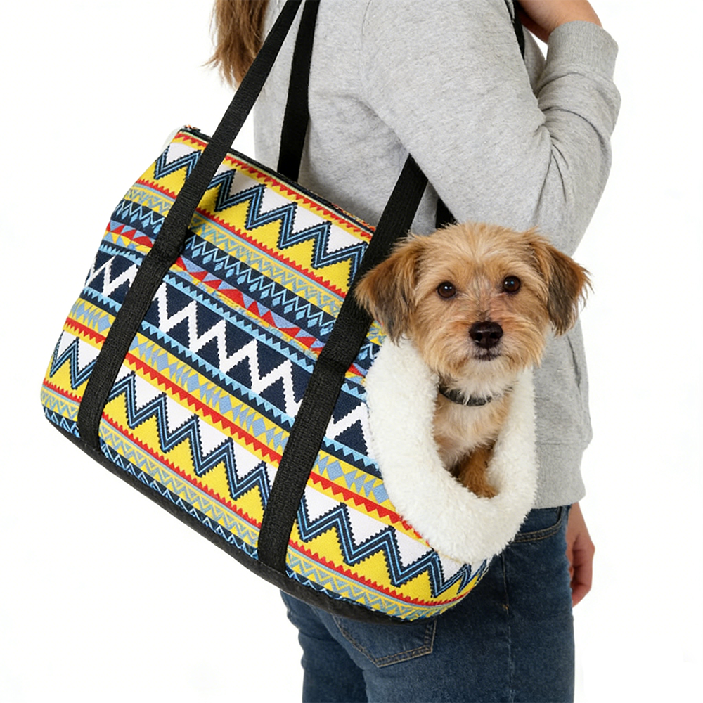 Portable Dog Bag for Small Dogs Cat Foldable Thicken Fleece Soft Puppy Carrier Handbag Warm Outdoor Travel Bulldog Pets Supplies