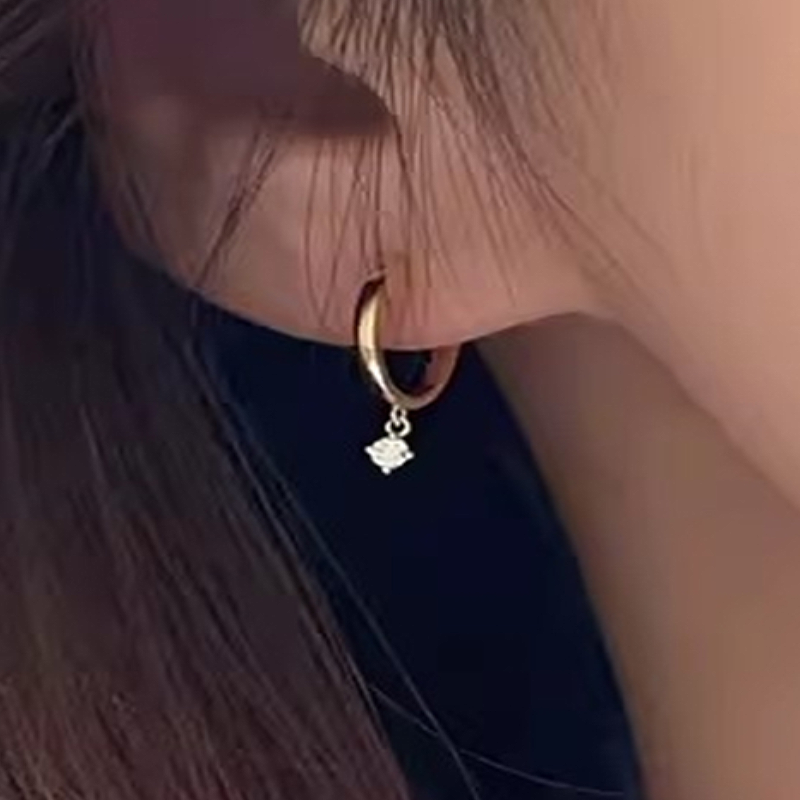 Huitan Luxury Gold Color Drop Earrings for Women Elegant Bridal Wedding Earrings Anniversary New Trendy Jewelry Drop Ship