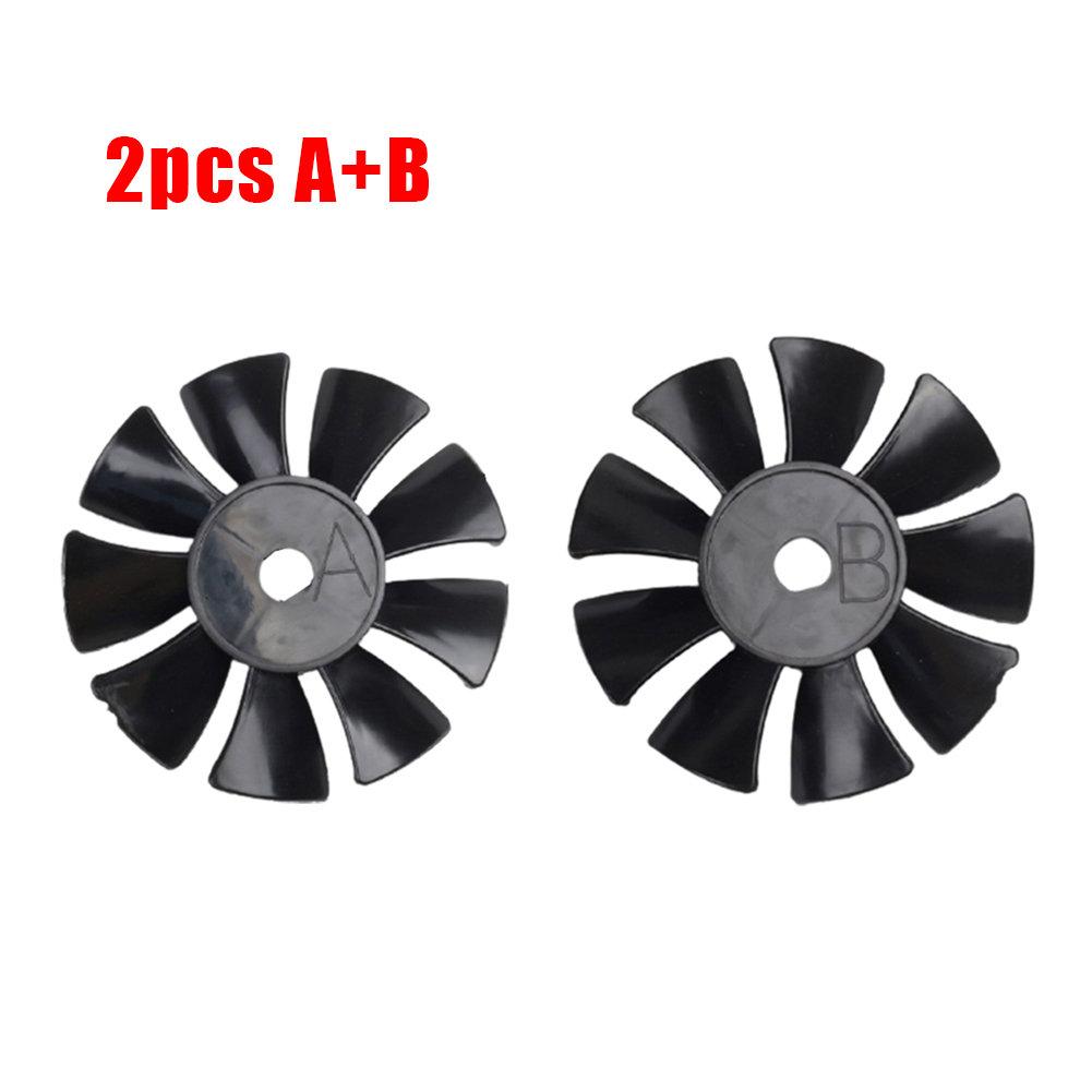 2pc 13mm Shaft Hole Air Compressor Black Fan Blade Oil-free Air Pump Motor Cooling Fan 550W/720W Compressor Accessories