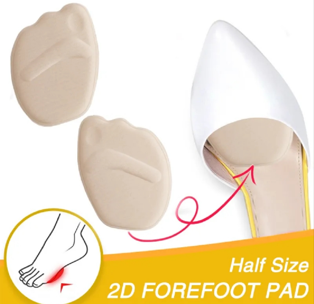 1 pair Pain Relief Plug Toe Women High Heels Shoe Cushion Buffer Inserts Forefoot Insoles