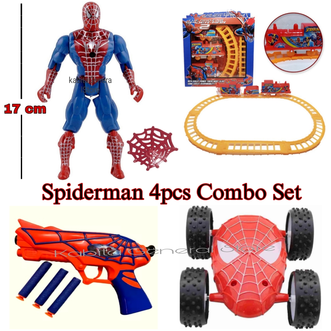 Spiderman Train Toys Play Combo Set For Kids.