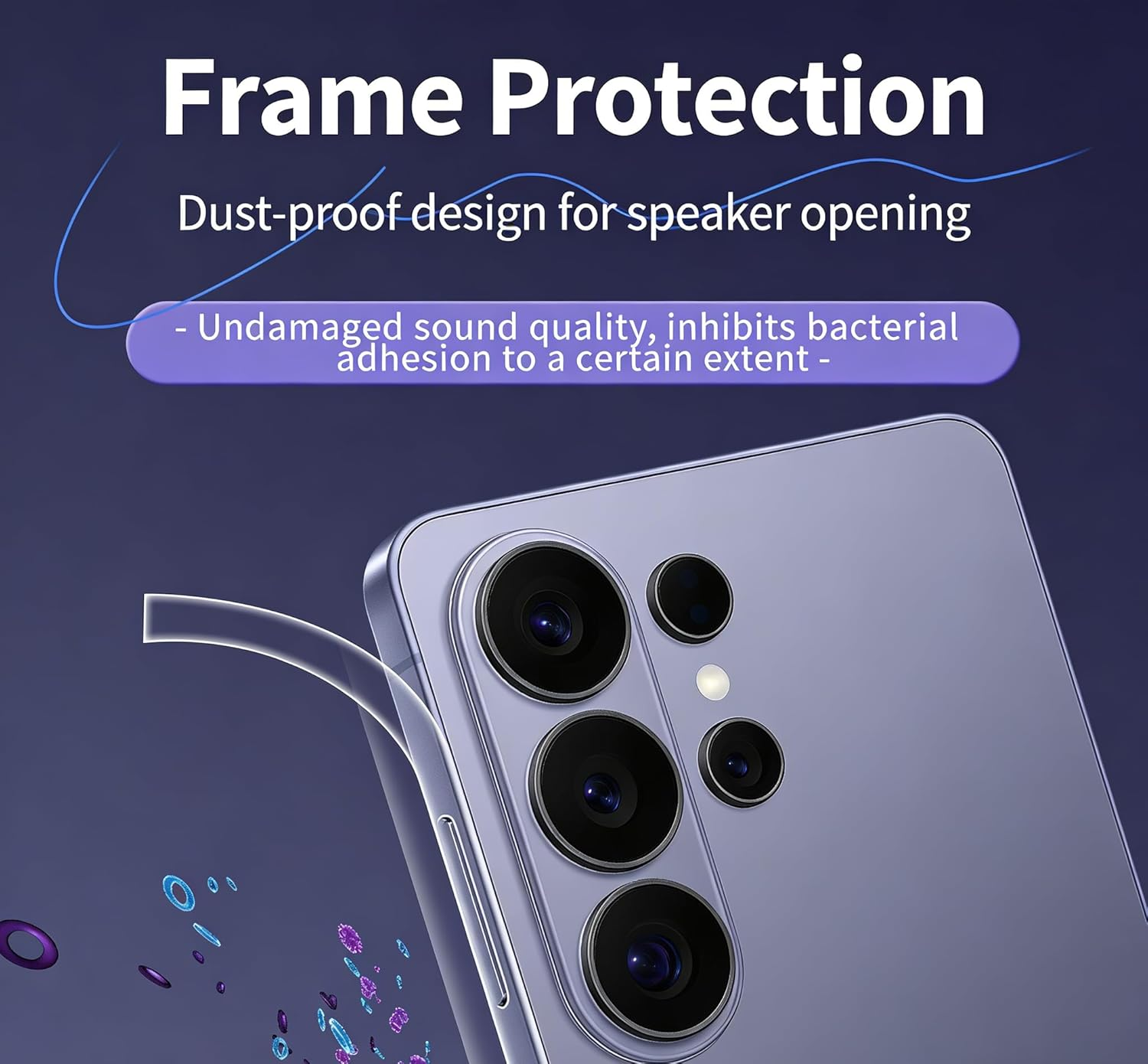 Hydrogel Frame Protector Film, Side Border Skin for S24/25/26 Ultra, Soft TPU Ultra Thin Anti-Scratch Non Tempered Glass