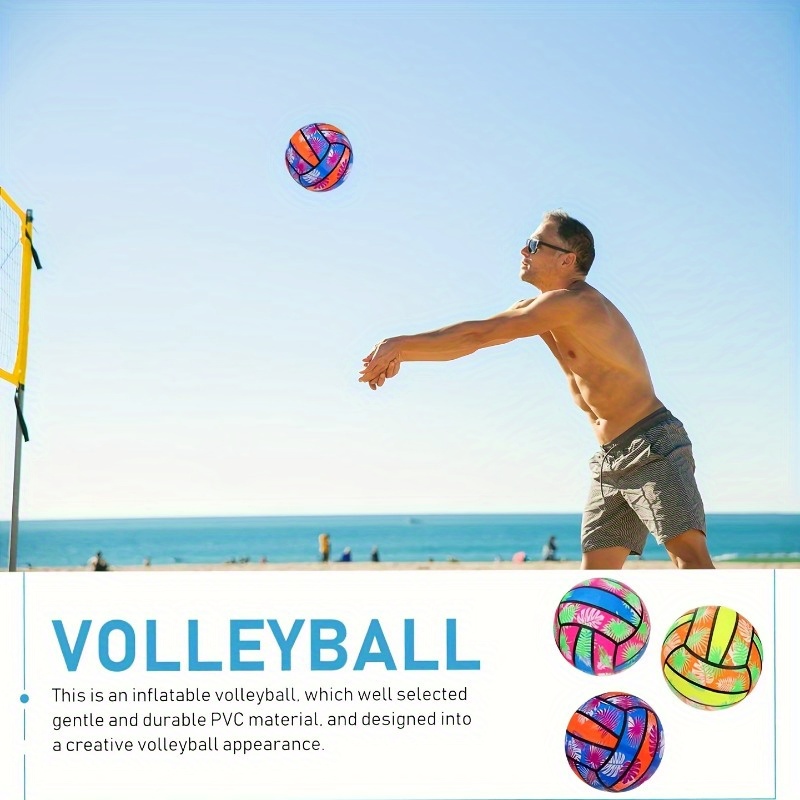 1/2 PCS Beach Volleyball - Durable PVC Floating Water Volleyball,Summer Outdoor Sports Accessory for Pool &Beach, Dynamic Design
