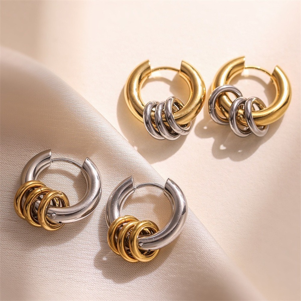 2Pcs Simple and Durable Classic Plain Hoop Earrings, Suitable for Both Men and Women, Perfect for Everyday Wear or Parties, Elegant Jewelry Accessories, Holiday , Timeless Design, Minimalist Jewelry, Durable Earrings, Jewelry Lovers