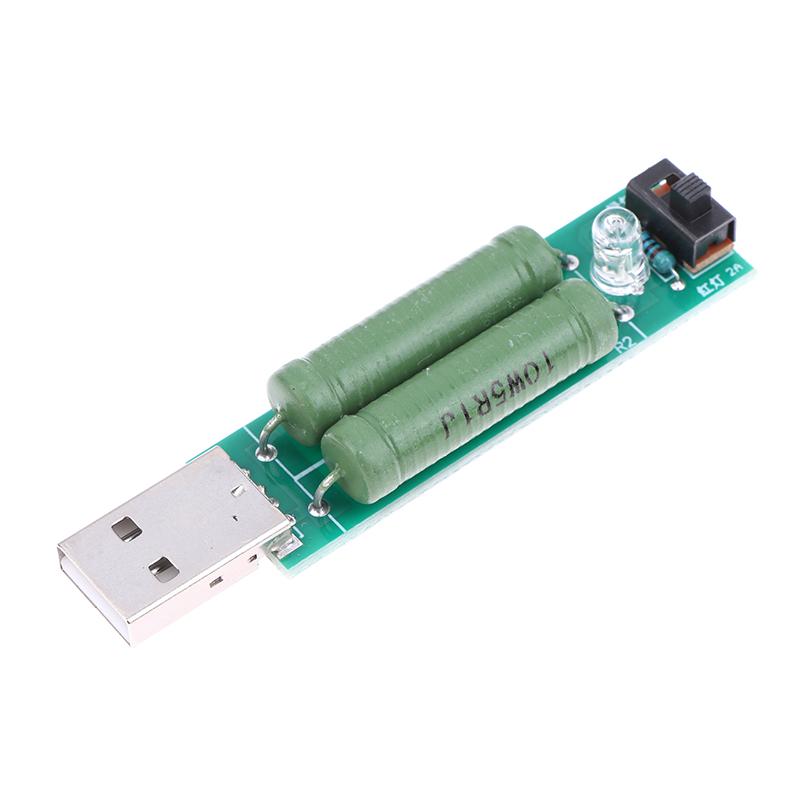 1/2/3Pcs Mini USB Load Tester Digital Display 2A/1A Switch Power Bank Discharge Resistor Voltage Current Meter Module
