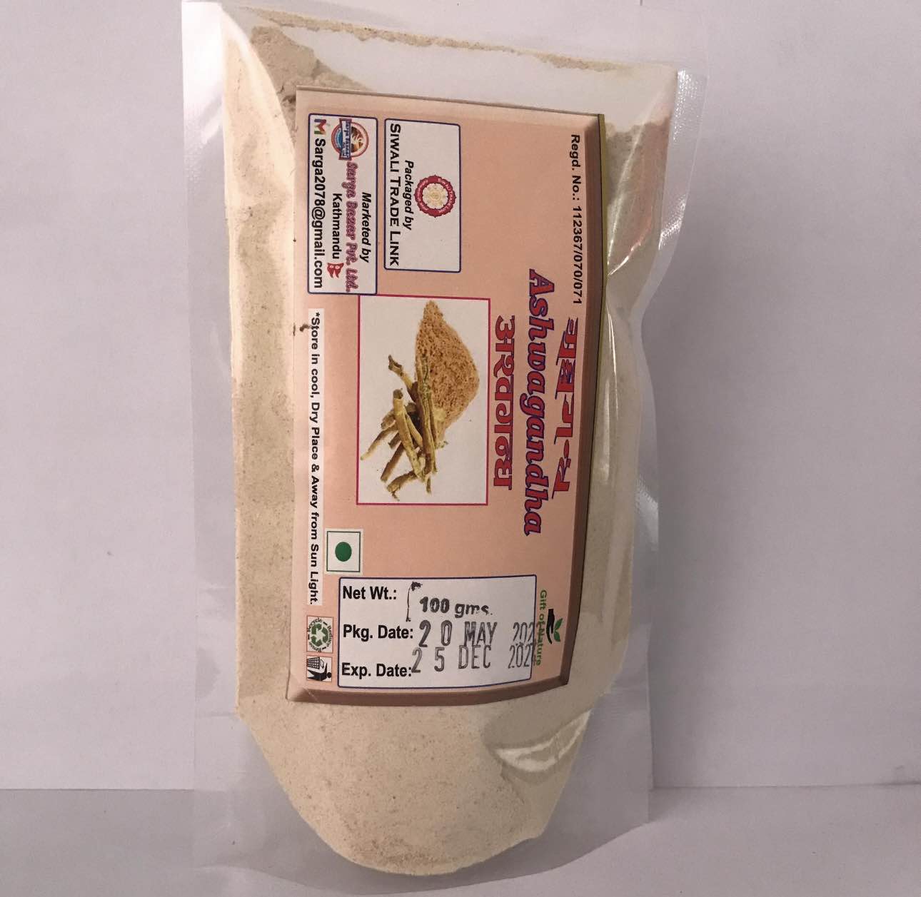 Powder Ashwagandha Root - 200 gm / Winter Cherry / Ashokgandha Churna - Good Quality Grind - 200gm