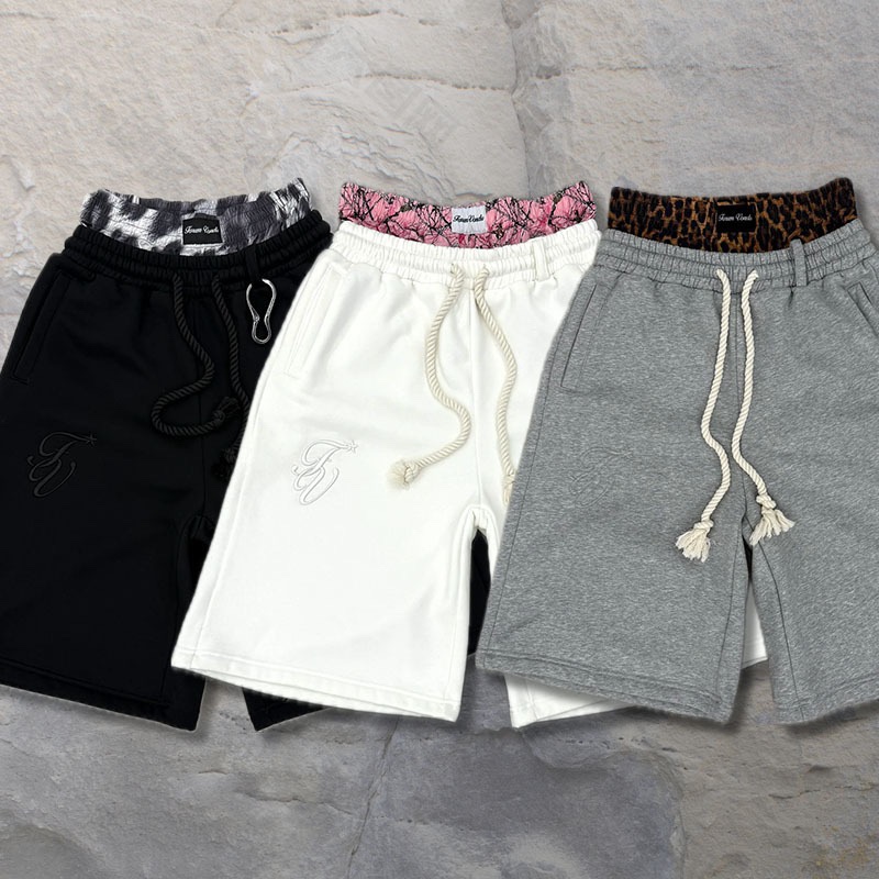 Y2k Retro Fashion Neutral Street Neutral Shorts Shorts Fashion Double Waist Embroidered Casual Sports Pants