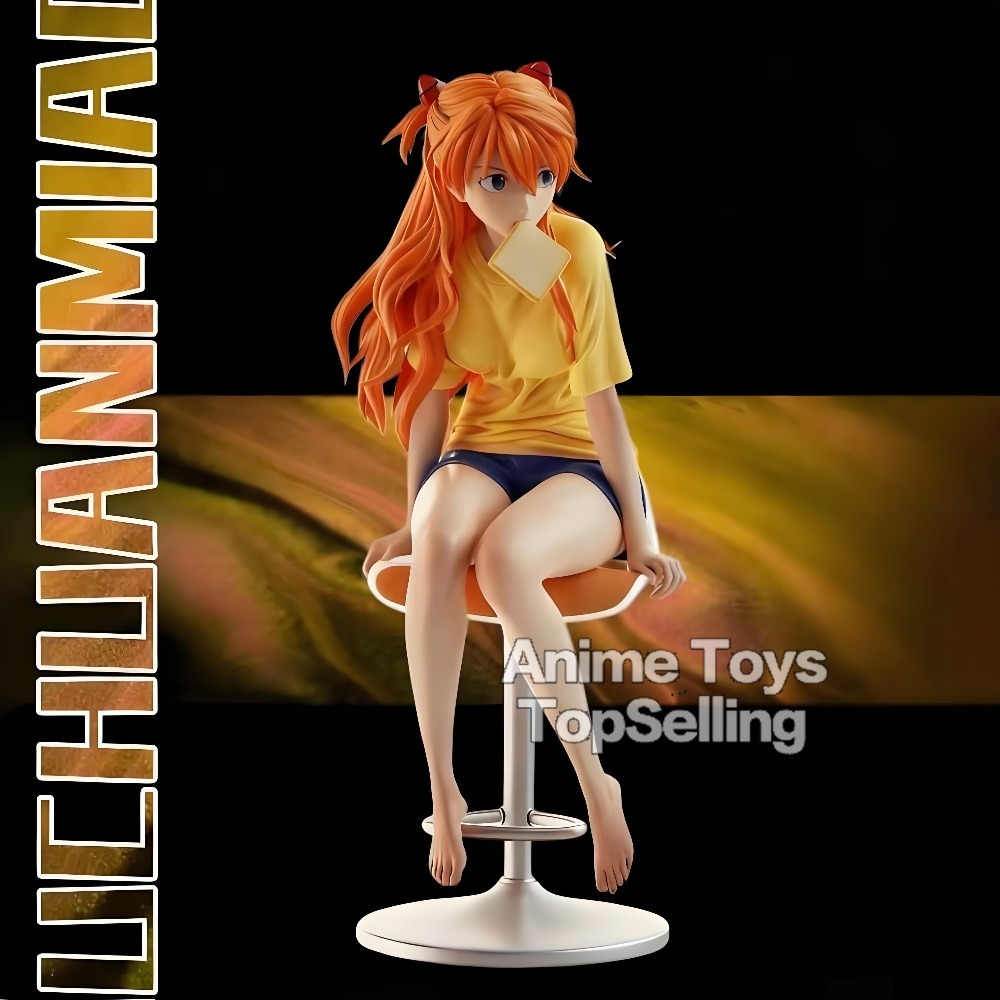 22cm Anime New Century Evangelion Figure Asuka Langley Soryu Action Figures Pvc Collection Model Toys for