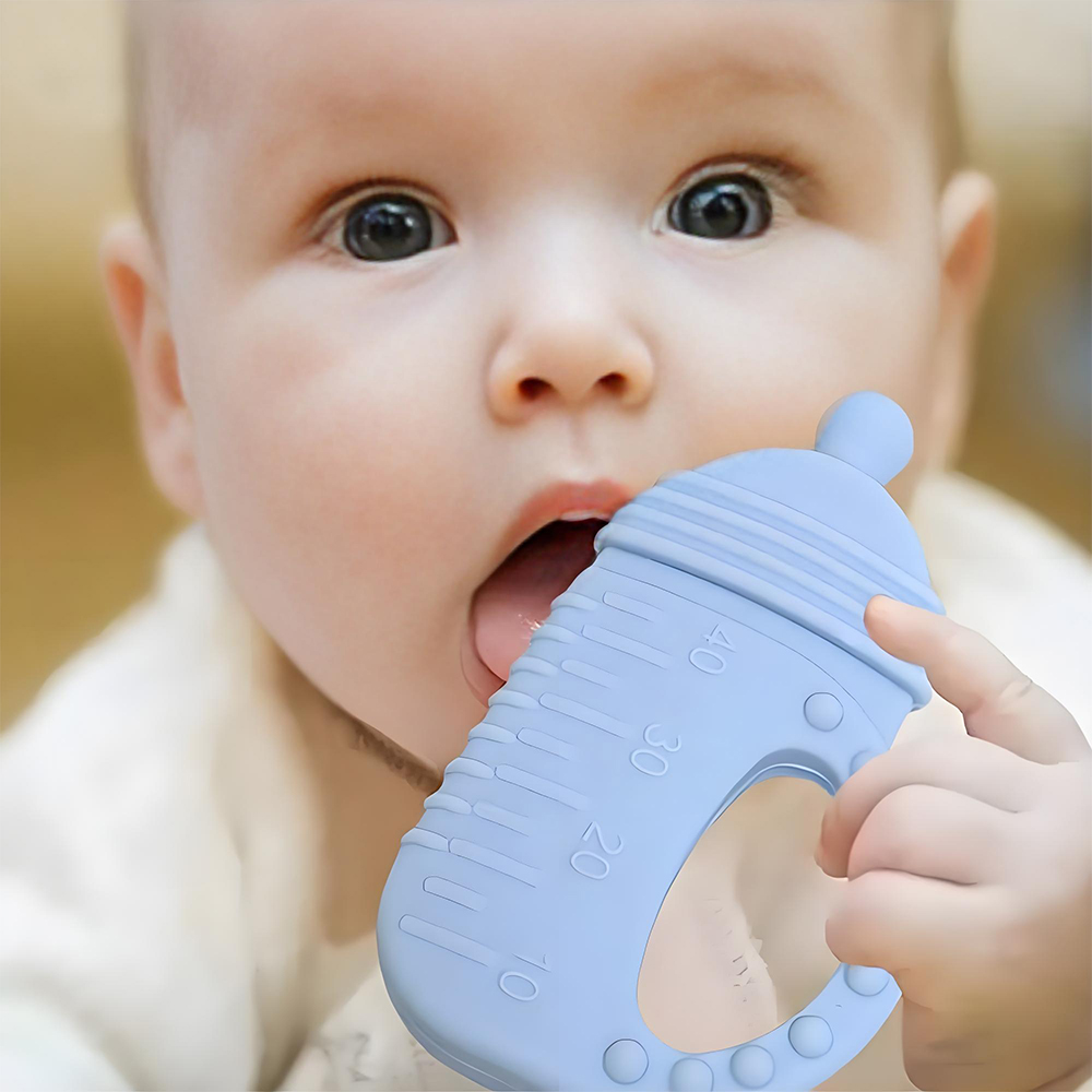 1/2PCS Baby Teether Silicone Teether Toys Bottle Teether Baby Teether Bite Toys Teething Teething Toys