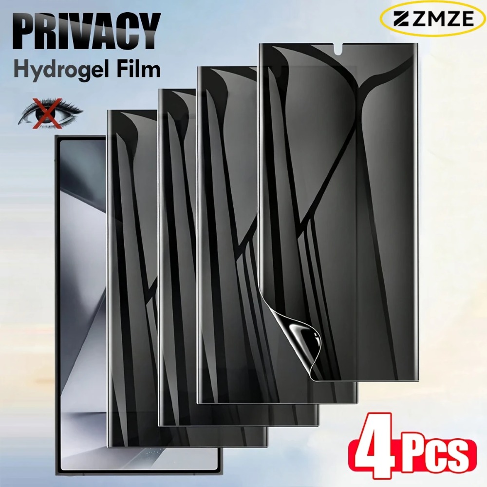 4Pcs Privacy Hydrogel Film For S25 Ultra S24 S26 S23 S22 S21 Plus Edge Screen Protector