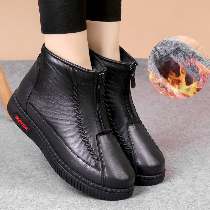 Women Snow Boots 2025 Winter New Fashion Slip On Platform Boots for Outdoor Ladies Ankle Boots Waterproof Casual Winter Shoes