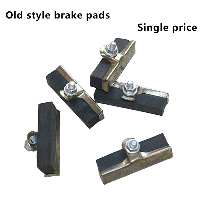 2 Pairs MTB Road Bicycle Silent Brake Pads Cycling V Brake Holder Pads Shoes Blocks Durable Cycling Accessories