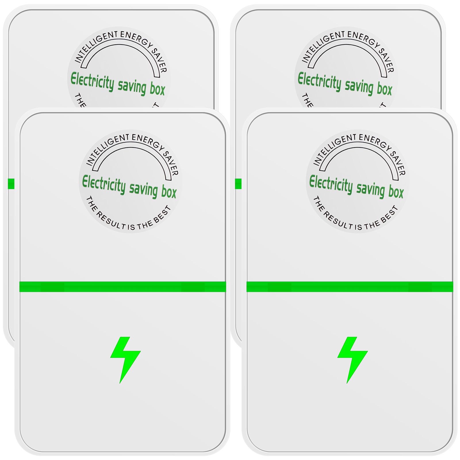 2/4Pcs Smart Power Saver Plug 90V-250V Portable Electricity Saving Box for Household Office Kitchen