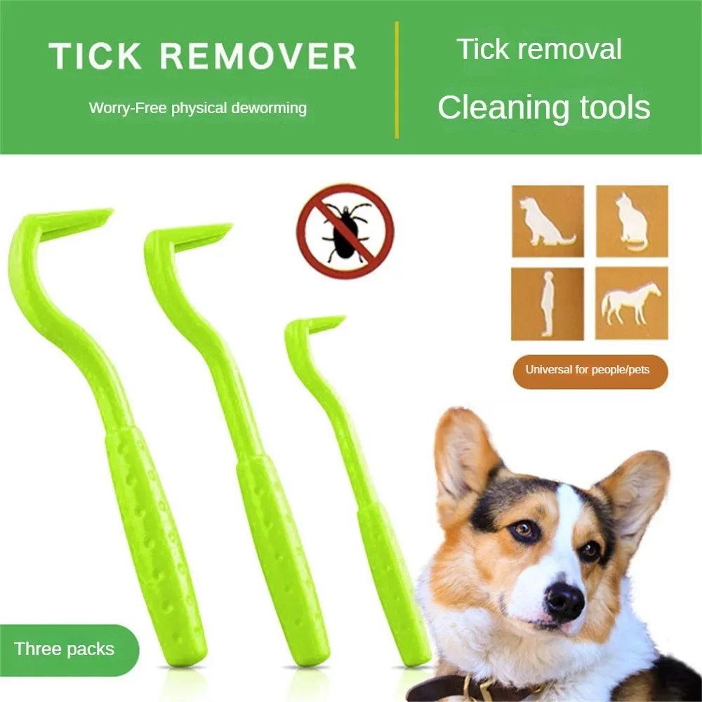 Pet Flea Remover Hook Tick Removal Tweezer - Dog Cat Tick Extractor Mite Comb Louse Pliers - Pet Care Accessories