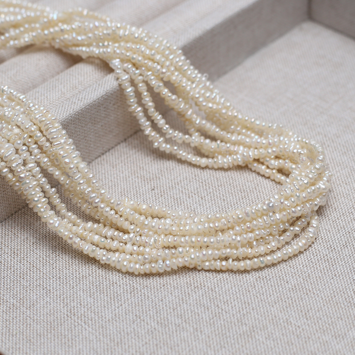 2-3mm Potato-shaped Mini Natural Freshwater Pearl Semi-finished Beads for Jewelry Making DIY Necklace Bracelet Accessories 36cm