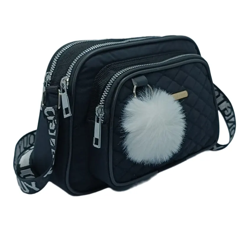 korean ladies side bag in black
