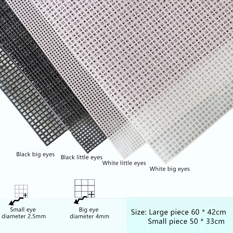 New Handcraft Latch Hook Bags Made Plastic Grid Hook Crafts Accessory Plastic Mesh Cloth For Bag Rug Thread Hook Craft Supplies
