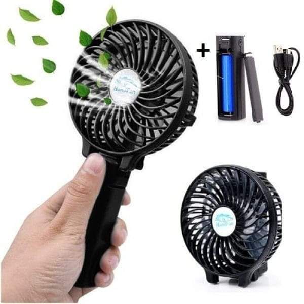 Rechargeable Portable Hand Fan With Built in Battery and Speed Modes