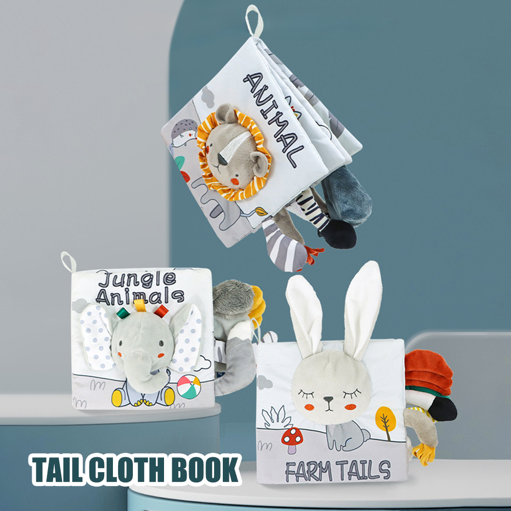 Baby Toys Cloth Book Children's Tactile Sensory Education Early Literacy Intelligence Development Plush Toys Boys and Girls