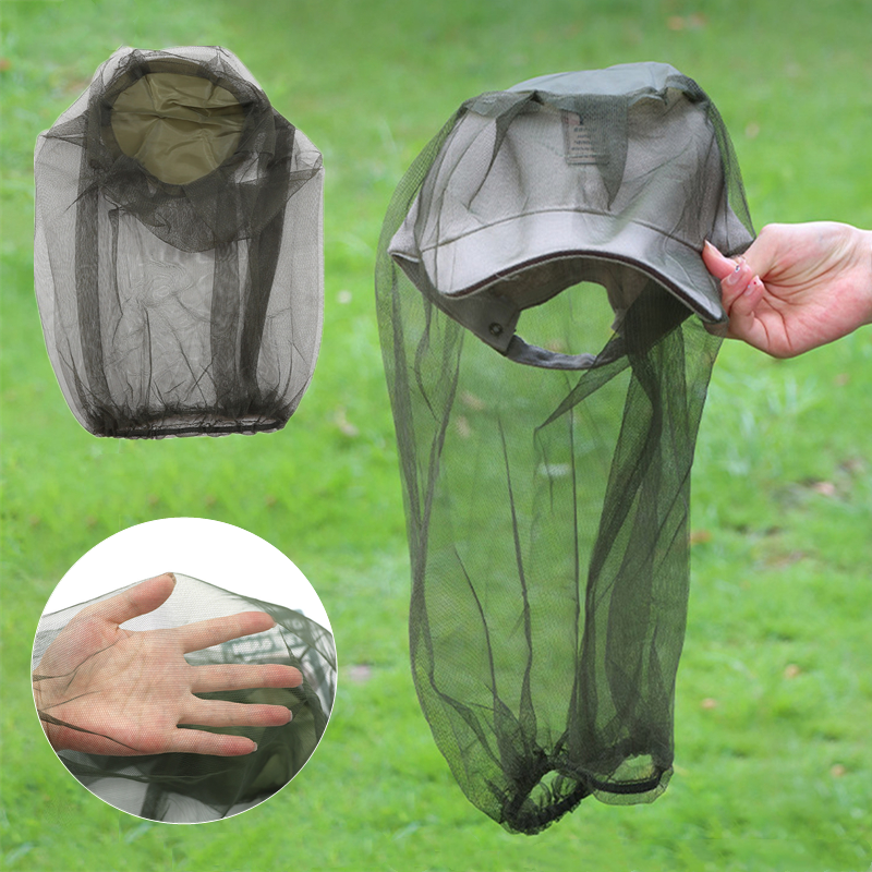 Outdoor Mosquito Head Mesh Net,Gardening Hat Insect-proof Hat For Hiking Camping Fishing,Beekeeping Windproof Mesh,Anti-mosquito