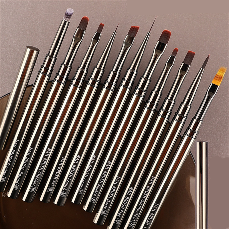 1PC Nail Glue Phototherapy Pen UV Gel Brush Pen Acrylic Nail Art Painting Drawing Liner Brush Manicure Professional Brushes Tool