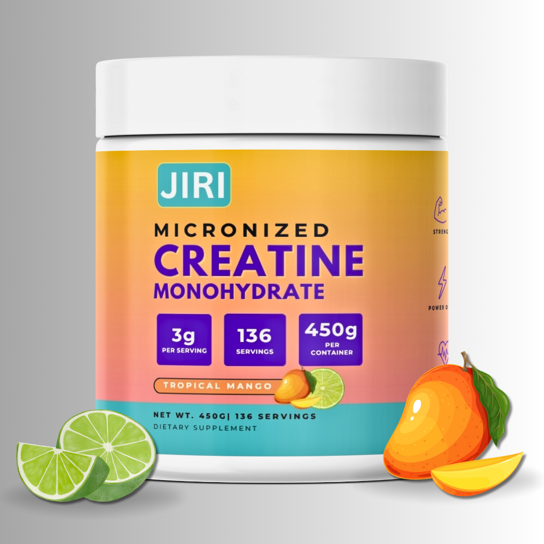 Jiri Nutrition Micronized Creatine Monohydrate 450g, Tropical Mango