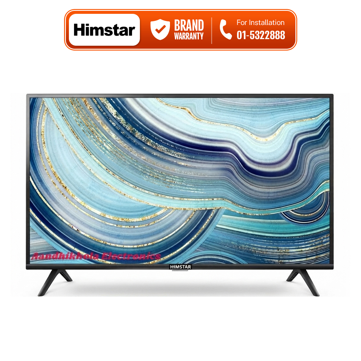 Himstar 43 inch Full HD Smart LED TV - HT-43F2KSBJ/EK With Frameless design, Smart Android Operation System, Youtube, Netflix and 3 Year Warranty
